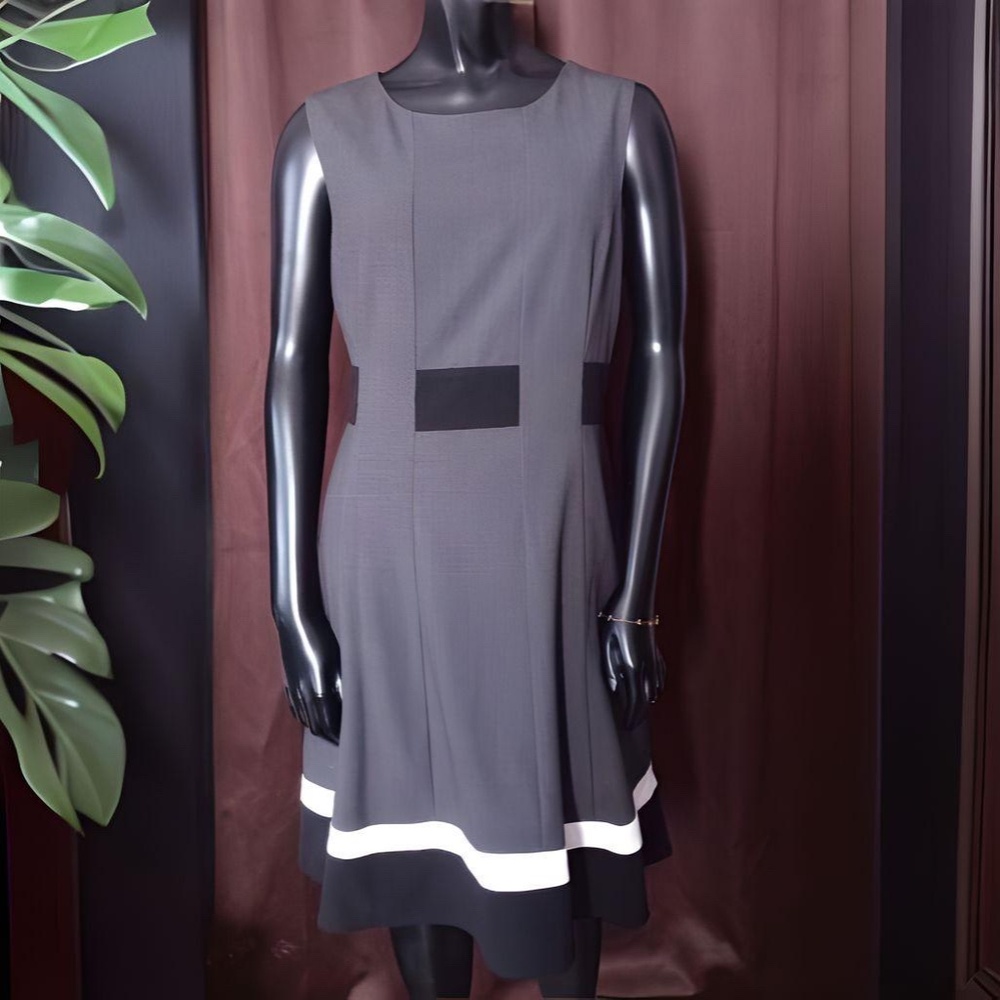 Calvin Klein Sleeveless Grey Dress- Size 12